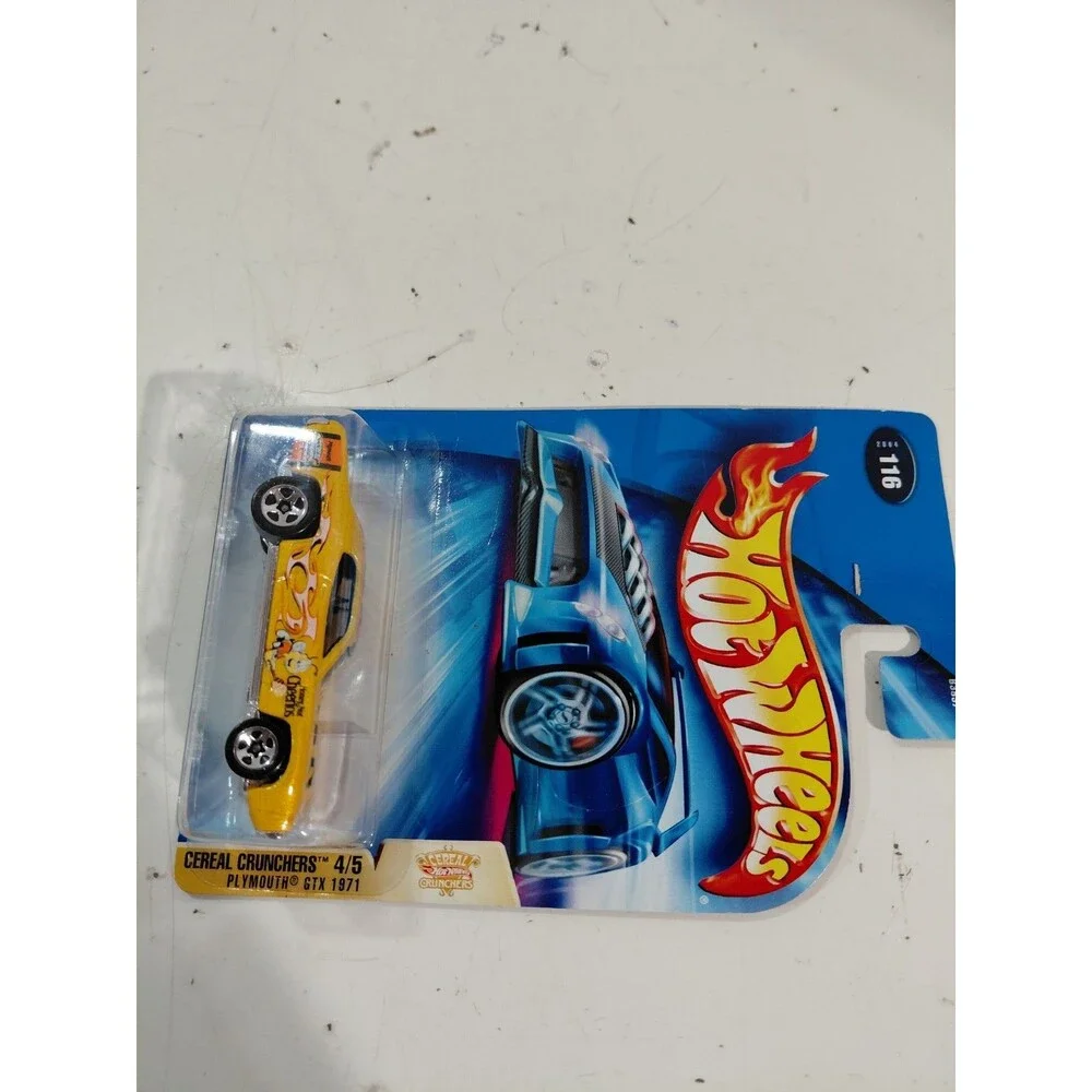 NIP Hot Wheels Cereal Crunchers 1:64 DieCast Cheerios 1971 Plymouth GTX Car
